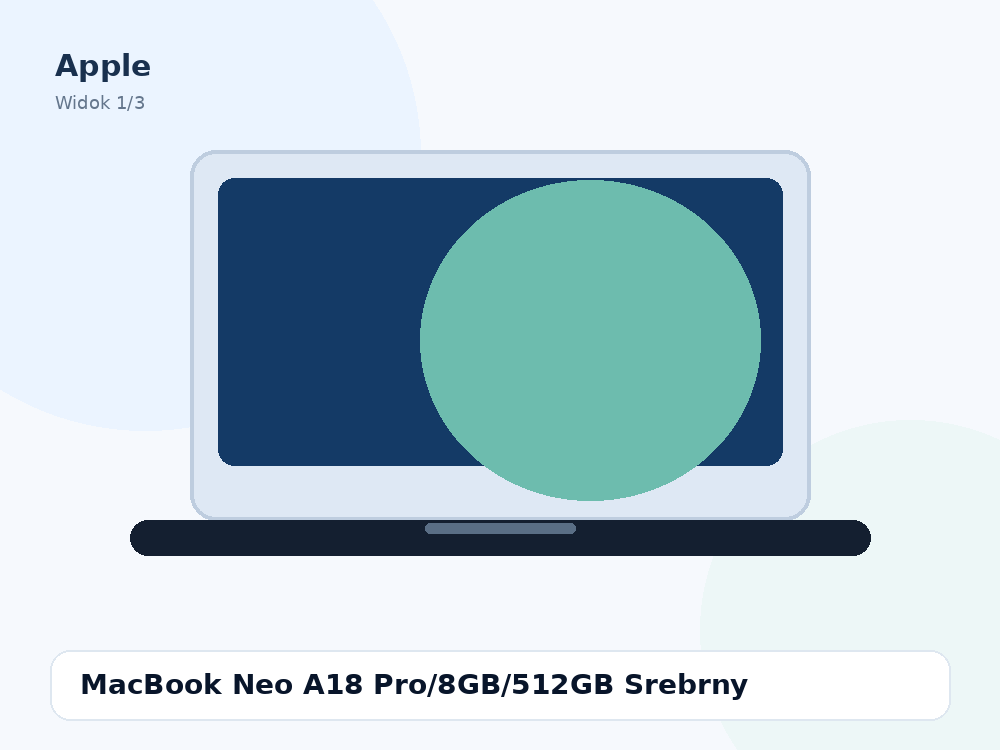 Apple MacBook Neo A18 Pro/8GB/512GB Srebrny