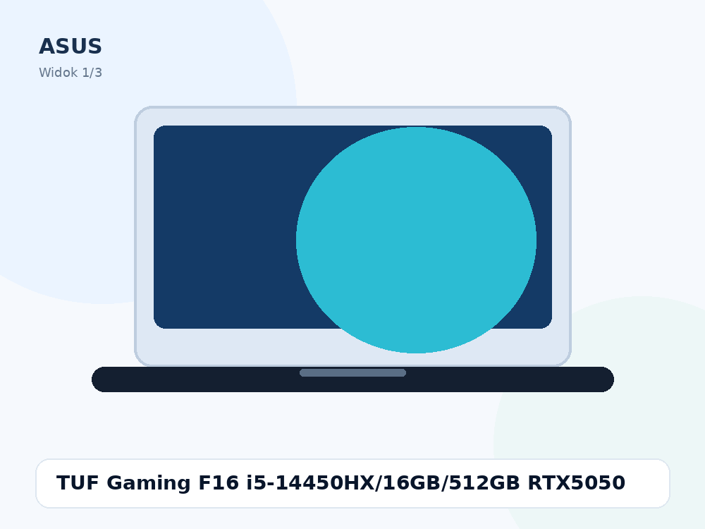 ASUS TUF Gaming F16 i5-14450HX/16GB/512GB RTX5050